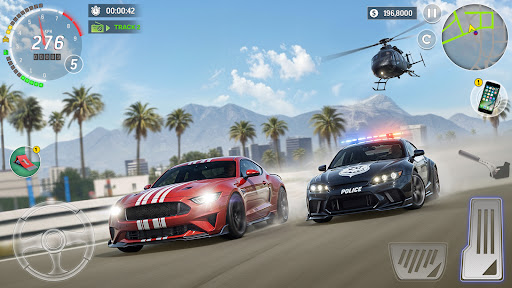 Police Car Chase Drift Games ekran görüntüsü