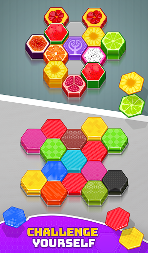 Hexa Sort 3d - Shuffle Blocks ekran görüntüsü