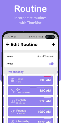 TimeBloc: Visual Daily Planner ekran görüntüsü