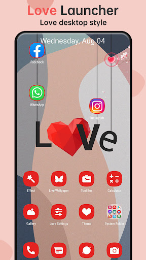 Love Launcher: lovely launcher ekran görüntüsü