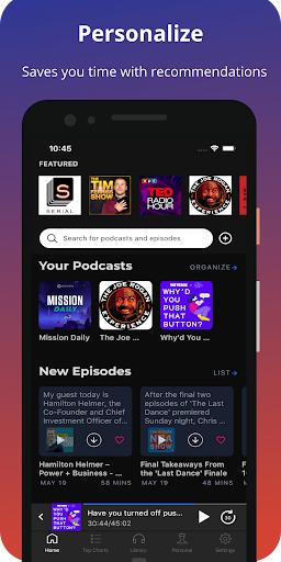 Podcast App: Podurama ekran görüntüsü
