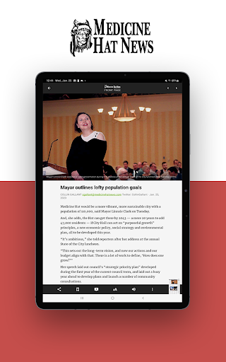 Medicine Hat News e-Edition ekran görüntüsü