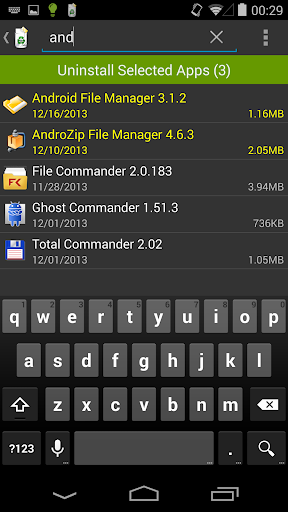 Uninstaller ekran görüntüsü