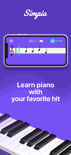 Simpia: Learn piano by songs ekran görüntüsü