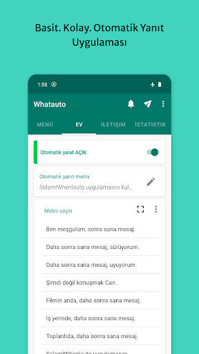 Whatauto - Otomatik yanıtla ekran görüntüsü