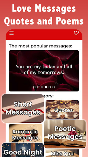 Love Messages Quotes and Poems ekran görüntüsü