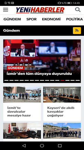 Yeni Haberler ekran görüntüsü