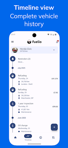 Fuelio: Yakıt ve Ücretleri ekran görüntüsü