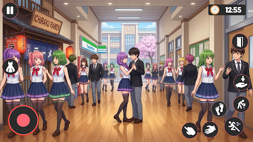 High School Love Anime Games ekran görüntüsü