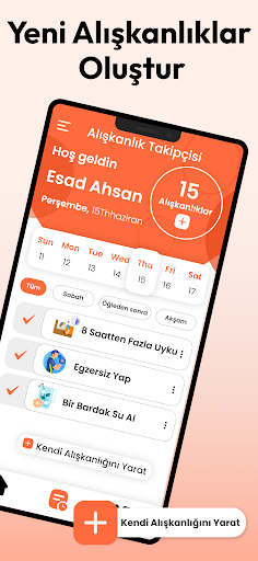 Günlük Rutin Alışkanlık Takip ekran görüntüsü