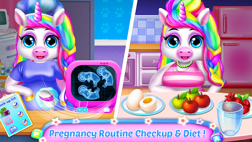 Unicorn Mommy & Baby Simulator ekran görüntüsü