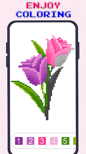 Flowers Pixel Art Book ekran görüntüsü