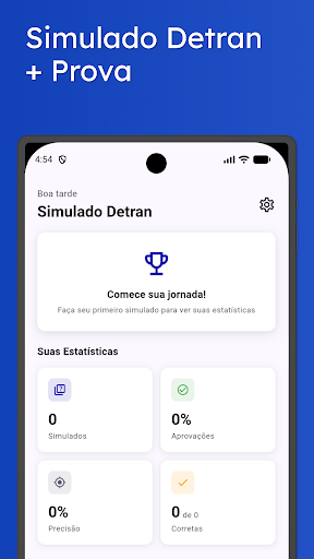 Simulado CNH RJ - Prova Detran ekran görüntüsü