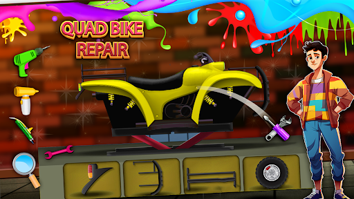 Quad Bike Repair simulation ekran görüntüsü