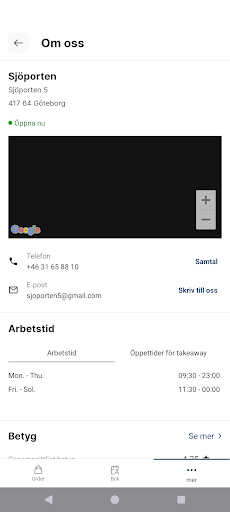 Restaurang Sjöporten ekran görüntüsü