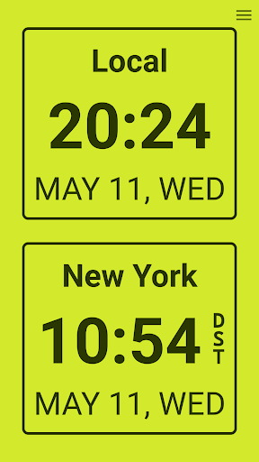 World Clock Dual Digital Clock ekran görüntüsü