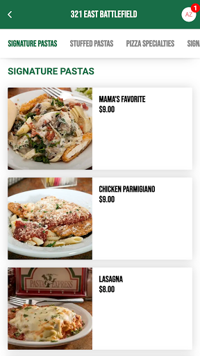 Pasta Xpress ekran görüntüsü