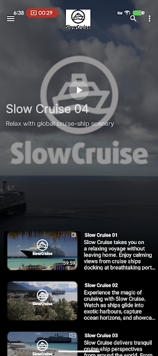 Slow Cruise TV ekran görüntüsü