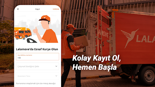 Lalamove Sürücüsü ekran görüntüsü