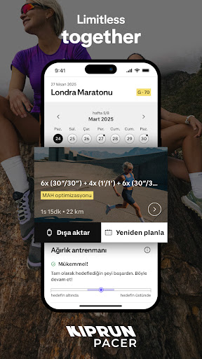 Kiprun Pacer Koşu Planları ekran görüntüsü