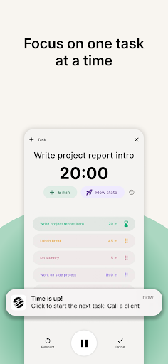 FlowStack - Focus task timer ekran görüntüsü