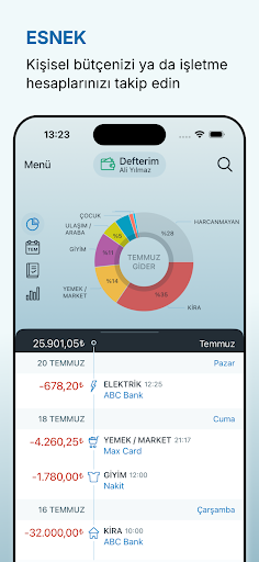 DEFTER - Para Yönetimi ekran görüntüsü