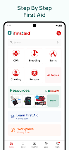 iFirstAid ekran görüntüsü