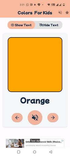 Color flashcard for kids ekran görüntüsü