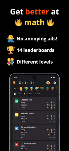 Mental Math Games for Adults ekran görüntüsü