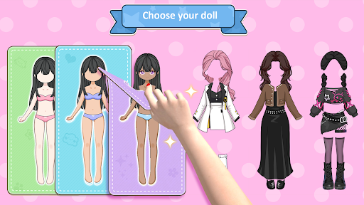 DIY Paper Doll Dress Up Games ekran görüntüsü