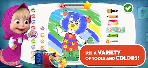 Masha and the Bear: Art Games ekran görüntüsü