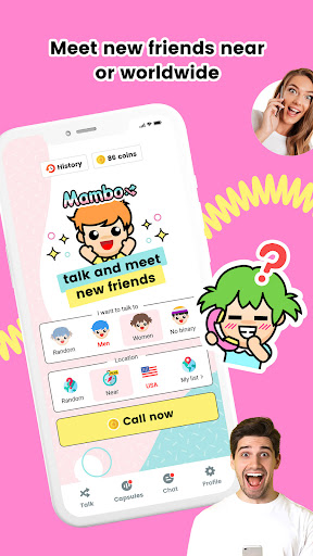 Mambo - Random calls & chat ekran görüntüsü