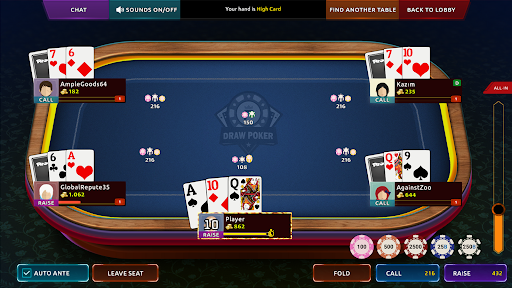 Draw Poker Online ekran görüntüsü