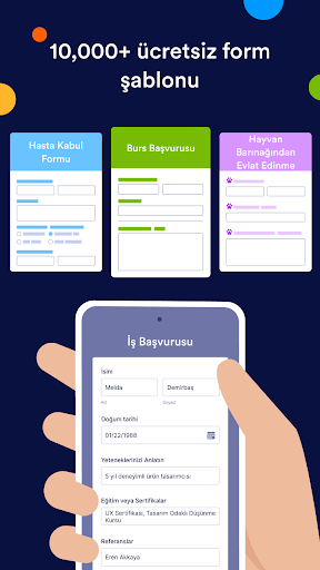 Jotform Mobil Form ve Anket ekran görüntüsü