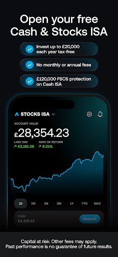 Trading 212: Stocks, ETFs, ISA ekran görüntüsü