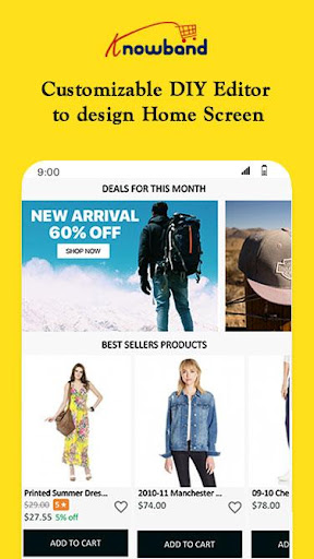 Nautica OpenCart Mobile App ekran görüntüsü