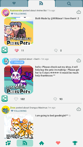 Piksel Petz ekran görüntüsü