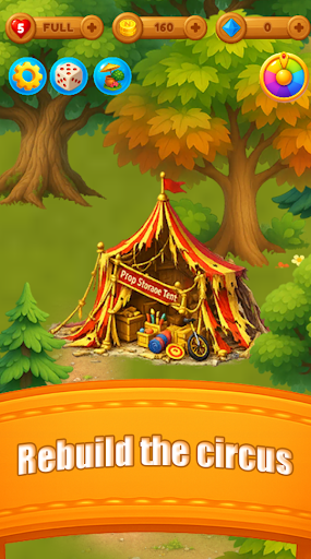 Match 3 Candice and the Circus ekran görüntüsü