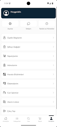 Özdemir Elektronik B2B ekran görüntüsü
