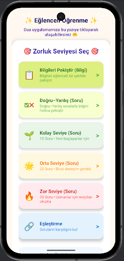 Dinimi Öğreniyorum: Din Testi ekran görüntüsü