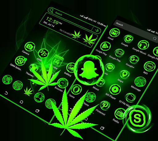 Green Leaf Launcher Theme ekran görüntüsü