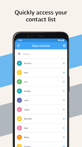 Share Contacts ekran görüntüsü