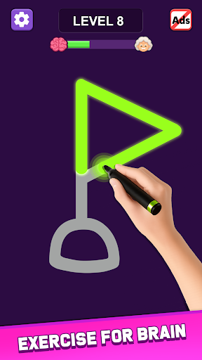 One Go Line Puzzle ekran görüntüsü