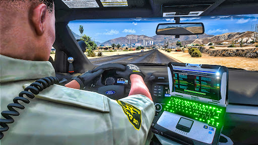 Police car Chase Game Offline ekran görüntüsü