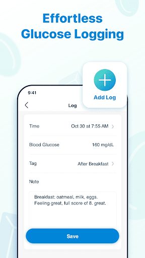 GlucoseEase Blood Sugar App ekran görüntüsü