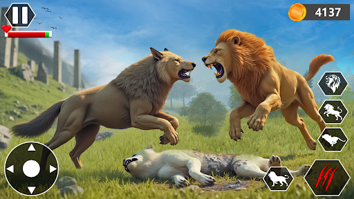 Lion Family Simulator Game ekran görüntüsü