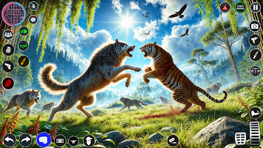 Tiger Game Family Simulator 3D ekran görüntüsü