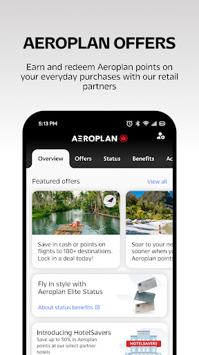Air Canada + Aeroplan ekran görüntüsü