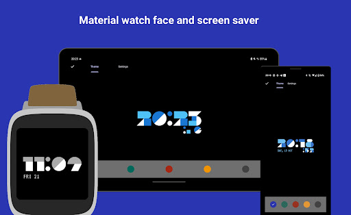 Material Pixel Watch Face ekran görüntüsü