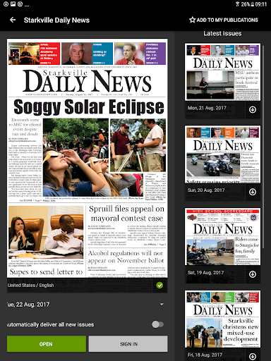 Starkville Daily News ekran görüntüsü
